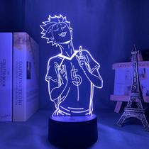 Luz noturna 3D Haikyuus Acrílico USB Luz variável colorida