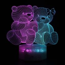 Luz noturna 3D Holiday Creative de duas cores com controle remoto Luz noturna 3D Holiday Creative de duas cores com controle remoto