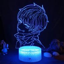 Luz noturna 3D Jujutsus Kaisens Inumaki Toge e Gojo Satoru Luz noturna 3D Jujutsus Kaisens Inumaki Toge e Gojo Satoru
