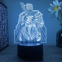 Luz noturna 3D LED Illusion Lamp Guts Anime com mudança de cor