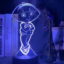 Luz noturna 3D LED Powerpuff Girls Buttercups que muda de cor Luz noturna 3D LED Powerpuff Girls Buttercups que muda de cor