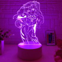 Luz noturna 3D Neon Genesis Evangelion Asuka Langley Anime Luz noturna 3D Neon Genesis Evangelion Asuka Langley Anime