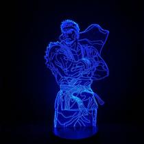 Luz noturna 3D Street Fighter em acrílico com base em ABS 5V 0,27 kg Luz noturna 3D Street Fighter em acrílico com base em ABS 5V 0,27 kg