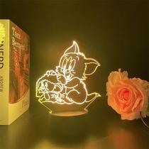 Luz noturna 3D Toms And Jerrys Cartoon USB Acrylic Kids