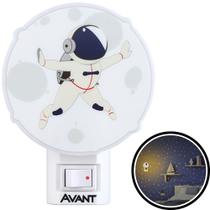 Luz Noturna Abajurzinho Led Astro Astronauta Lua 1w Amarela Avant