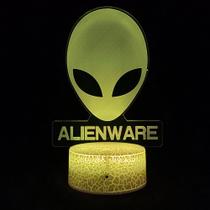 Luz noturna Alienware 3D Lâmpada de mesa decorativa E-acrílico Luz noturna Alienware 3D Lâmpada de mesa decorativa E-acrílico