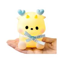 Luz noturna animal animada com brilho suave, presente de Natal ideal, Beaulct