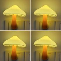 Luz noturna AUSAYE Mushroom LED para crianças e adultos, pacote com 4