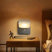 Luz Noturna Automática Com Sensor PIR Para Quarto Infantil, Plugue EU, Liga/Desliga Ao Lado Da Cama