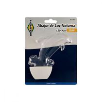 Luz Noturna Brasfort Golfinho Led Azul 127V. - 8667 Luz Noturna Brasfort Golfinho Led Azul 127V. - 8667