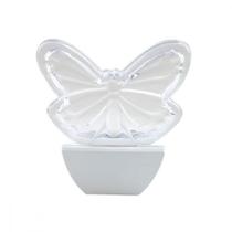 Luz Noturna Brasfort Led Borboleta Rosa 127