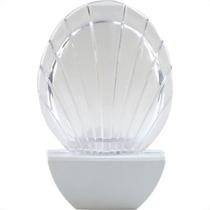 Luz Noturna Brasfort Led Concha Branco 127V Luz Noturna Brasfort Led Concha Branco 127V