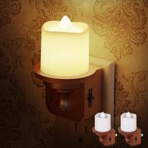 Luz noturna Briignite Candle Night Light, pacote com 2 unidades de 3000 K