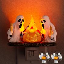 Luz noturna Briignite Halloween Ghost Campfire Flickering