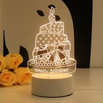 Luz noturna Creative 3D Christmas Atmosphere Light Luz noturna Creative 3D Christmas Atmosphere Light