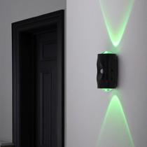 Luz noturna de parede, sensor de movimento recarregável, lâmpada interna RGB