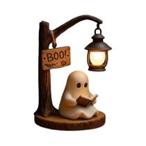 Luz Noturna De Resina 3D Com Tema Fantasma De Halloween Para Mesa, Decoração Doméstica Com Brilho Luz Noturna De Resina 3D Com Tema Fantasma De Halloween Para Mesa, Decoração Doméstica Com Brilho