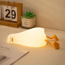 Luz noturna FAMIDUO Lying Flat Duck LED Squishy Recarregável