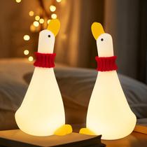 Luz noturna Gefaxi Cute Christmas Duck Silicone Recarregável Luz noturna Gefaxi Cute Christmas Duck Silicone Recarregável