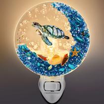 Luz noturna Hortsun Seashell Seaturtle Vintage Ocean Theme