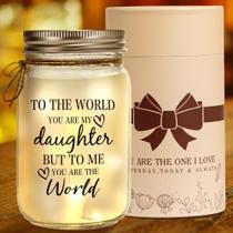 Luz noturna Kenon Mason Jar, luz LED quente, 13 cm