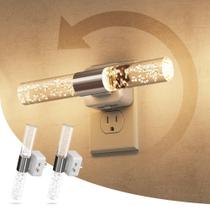 Luz noturna L LOHAS LED 100LM 1W 3000K, sensor regulável, pacote com 2