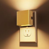 Luz noturna L LOHAS LED pacote com 2 regulável em 3000 K, branca quente