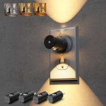 Luz noturna L LOHAS LED, pacote com 4, 3000K/5000K/âmbar com sensor