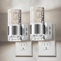 Luz noturna L LOHAS LED Plug-in com sensor automático 5000K, pacote com 2