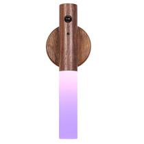Luz noturna LANDGOO RGB Sensor de Movimento Recarregável Walnut Luz noturna LANDGOO RGB Sensor de Movimento Recarregável Walnut