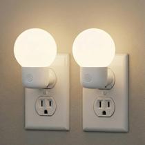Luz Noturna LED 2 Unidades com Duas Temperaturas de Cor, 1 W, de Tomada