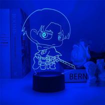 Luz noturna: LED 3D Attack on Titans Erens Jaegers Color Change Luz noturna: LED 3D Attack on Titans Erens Jaegers Color Change
