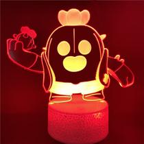 Luz noturna: LED 3D Brawls Stars Spikes, mudança de cor Luz noturna: LED 3D Brawls Stars Spikes, mudança de cor