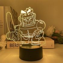 Luz noturna LED 3D Brawls Stars Surges Golems Color Changing