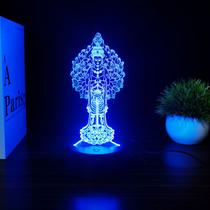 Luz noturna LED 3D com mudança de cor Kwans-yins de milhares de mãos