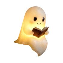 Luz Noturna LED 3D De Fantasma Para Halloween, Luminária De Mesa Fofa E Assustadora Para Quarto, Luz Noturna LED 3D De Fantasma Para Halloween, Luminária De Mesa Fofa E Assustadora Para Quarto,