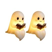 Luz Noturna LED 3D De Fantasma Para Halloween, Luminária De Mesa Fofa E Assustadora Para Quarto, Luz Noturna LED 3D De Fantasma Para Halloween, Luminária De Mesa Fofa E Assustadora Para Quarto,