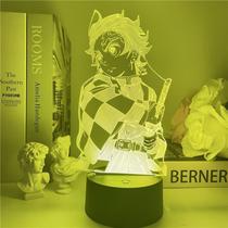 Luz noturna LED 3D Demons Slayers Kamados Tanjirou Color Ch