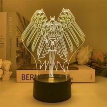 Luz noturna LED 3D Fairy Tail Erza Scarlet Color Changing
