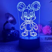 Luz noturna LED 3D Five Nights at Freddy's Color Changing