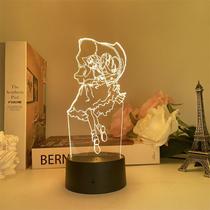 Luz noturna LED 3D Flandres Scarlets Hakureis Reimus Color C