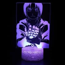 Luz noturna LED 3D Fullmetal Alchemist Edward Elric Luz noturna LED 3D Fullmetal Alchemist Edward Elric