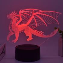 Luz noturna LED 3D Game of Thrones Houses Targaryens
