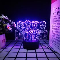 Luz noturna LED 3D Haikyuus Karasunos Highs Schools