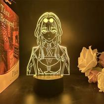 Luz noturna LED 3D Honkais Stars Rails Kafkas com mudança de cor Luz noturna LED 3D Honkais Stars Rails Kafkas com mudança de cor
