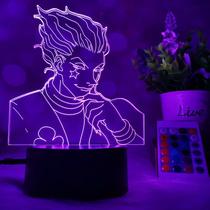 Luz noturna LED 3D Hunters Hunters Hisokas Color Changing