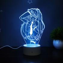 Luz noturna LED 3D Jujutsus Kaisens Color Changing para crianças