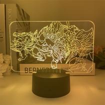 Luz noturna LED 3D Lols Alistars Color Changing para crianças