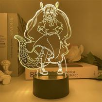 Luz noturna LED 3D Miss Kobayashi's Dragon Maid Tohru Luz noturna LED 3D Miss Kobayashi's Dragon Maid Tohru