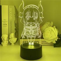 Luz noturna LED 3D Miss Kobayashi's Dragons Maids KannaKamuis Luz noturna LED 3D Miss Kobayashi's Dragons Maids KannaKamuis